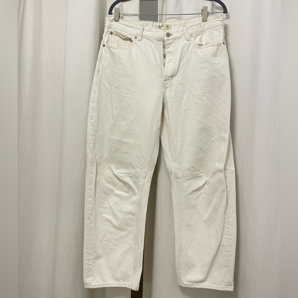 Madewell The Darted Barrel-Leg Jeans